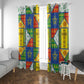 Ethiopia Christmas Window Curtain Patchwork Style