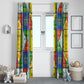 Ethiopia Christmas Window Curtain Patchwork Style
