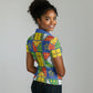 Ethiopia Christmas Women Polo Shirt Patchwork Style