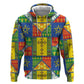 Ethiopia Christmas Zip Hoodie Patchwork Style