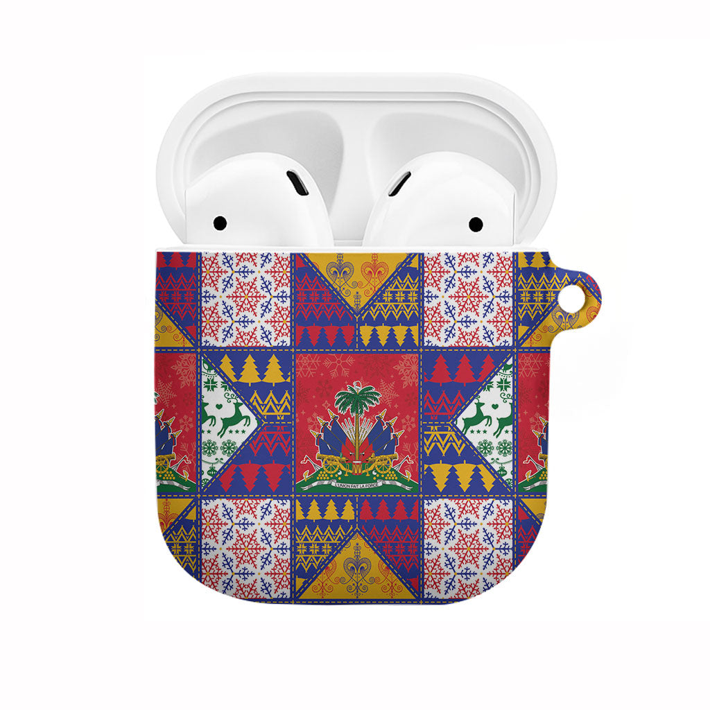 Haiti Christmas AirPods Case Patchwork Style
