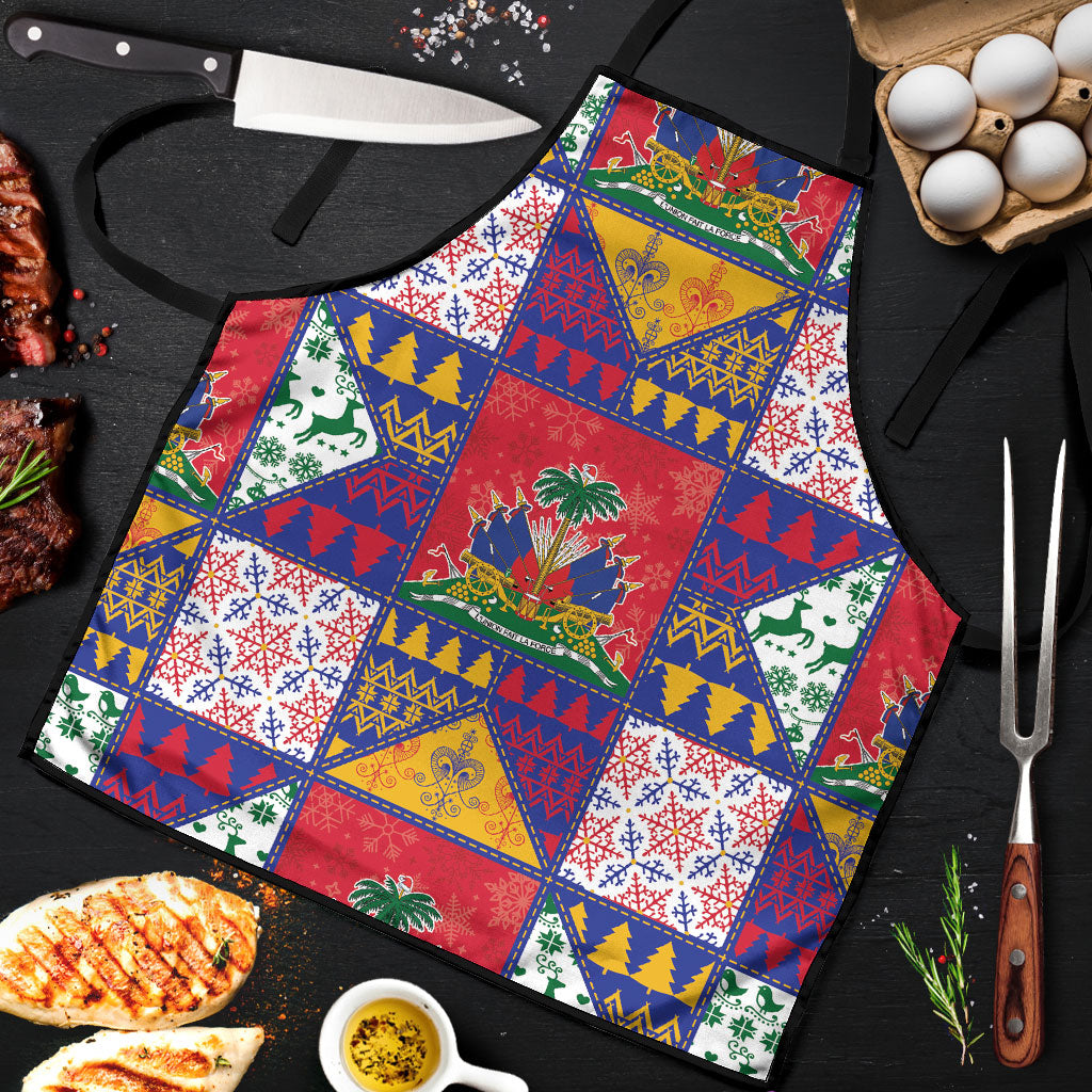 Haiti Christmas Apron Patchwork Style