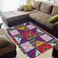 Haiti Christmas Area Rug Patchwork Style