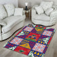 Haiti Christmas Area Rug Patchwork Style
