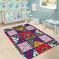 Haiti Christmas Area Rug Patchwork Style