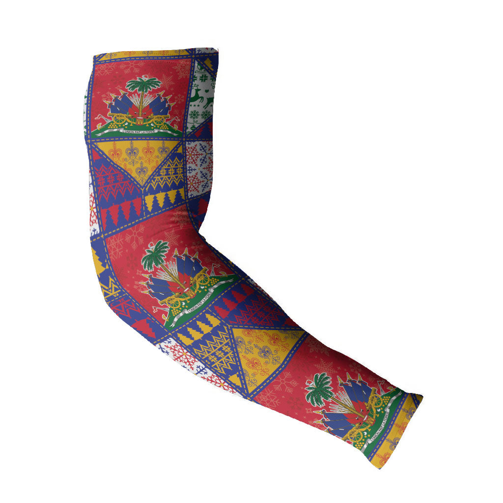 Haiti Christmas Arm Sleeves Patchwork Style