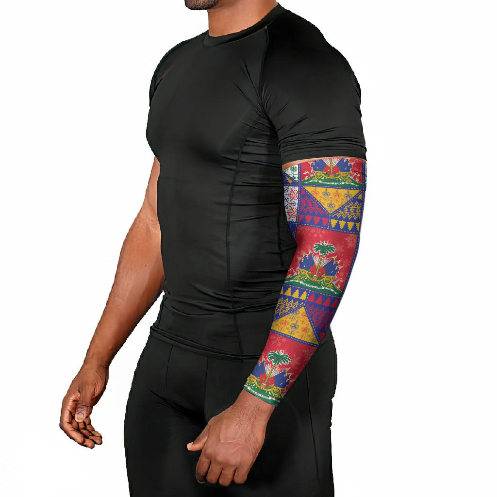Haiti Christmas Arm Sleeves Patchwork Style