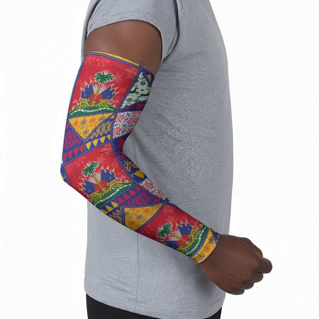 Haiti Christmas Arm Sleeves Patchwork Style