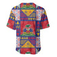 Haiti Christmas Baseball Jersey Patchwork Style