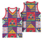 Haiti Christmas Basketball Jersey Patchwork Style