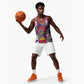 Haiti Christmas Basketball Jersey Patchwork Style