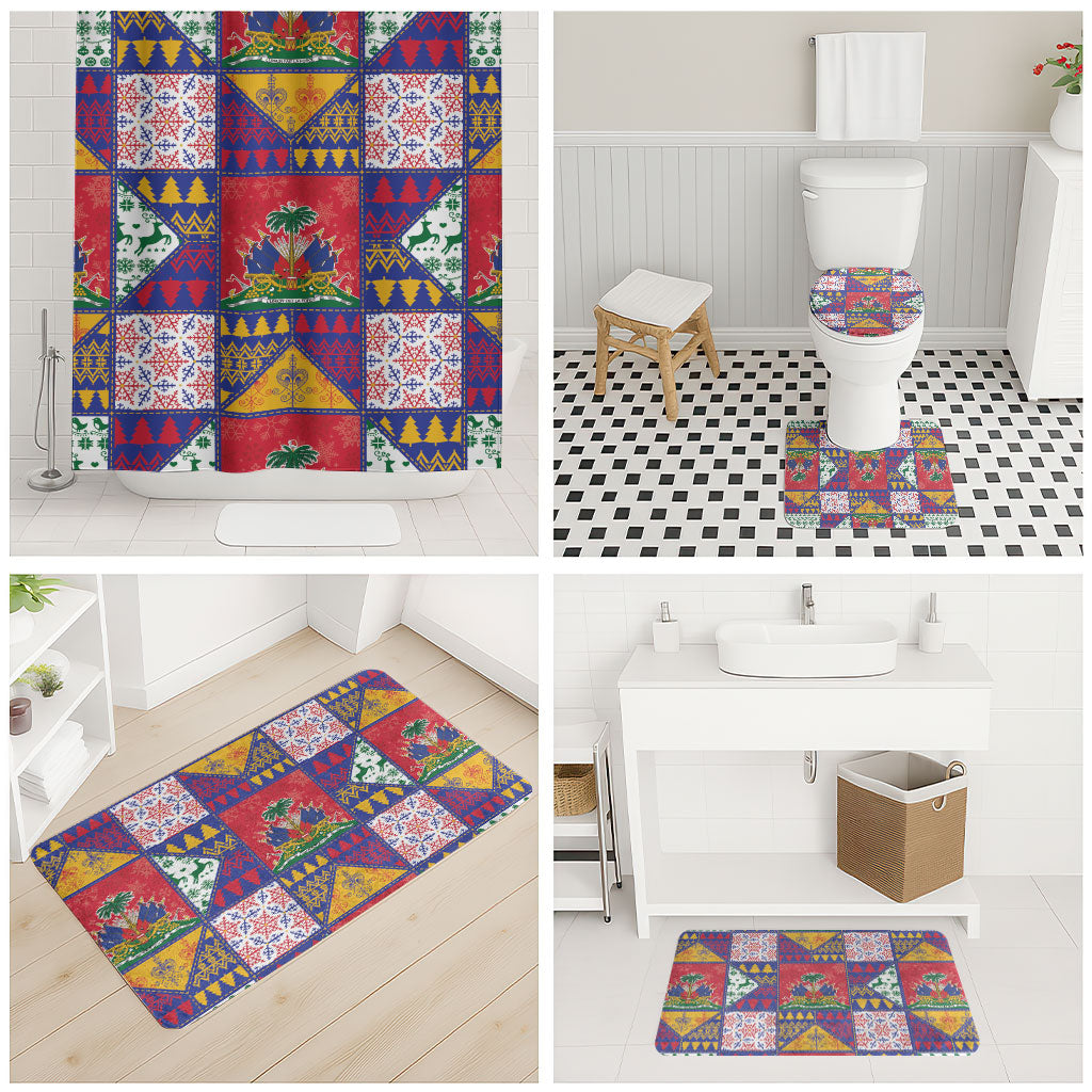 Haiti Christmas Bathroom Set Patchwork Style