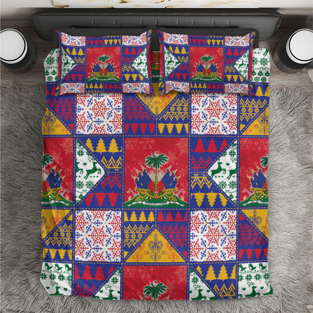 Haiti Christmas Bedding Set Patchwork Style