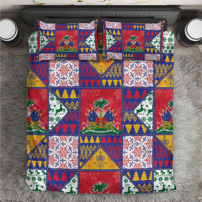 Haiti Christmas Bedding Set Patchwork Style