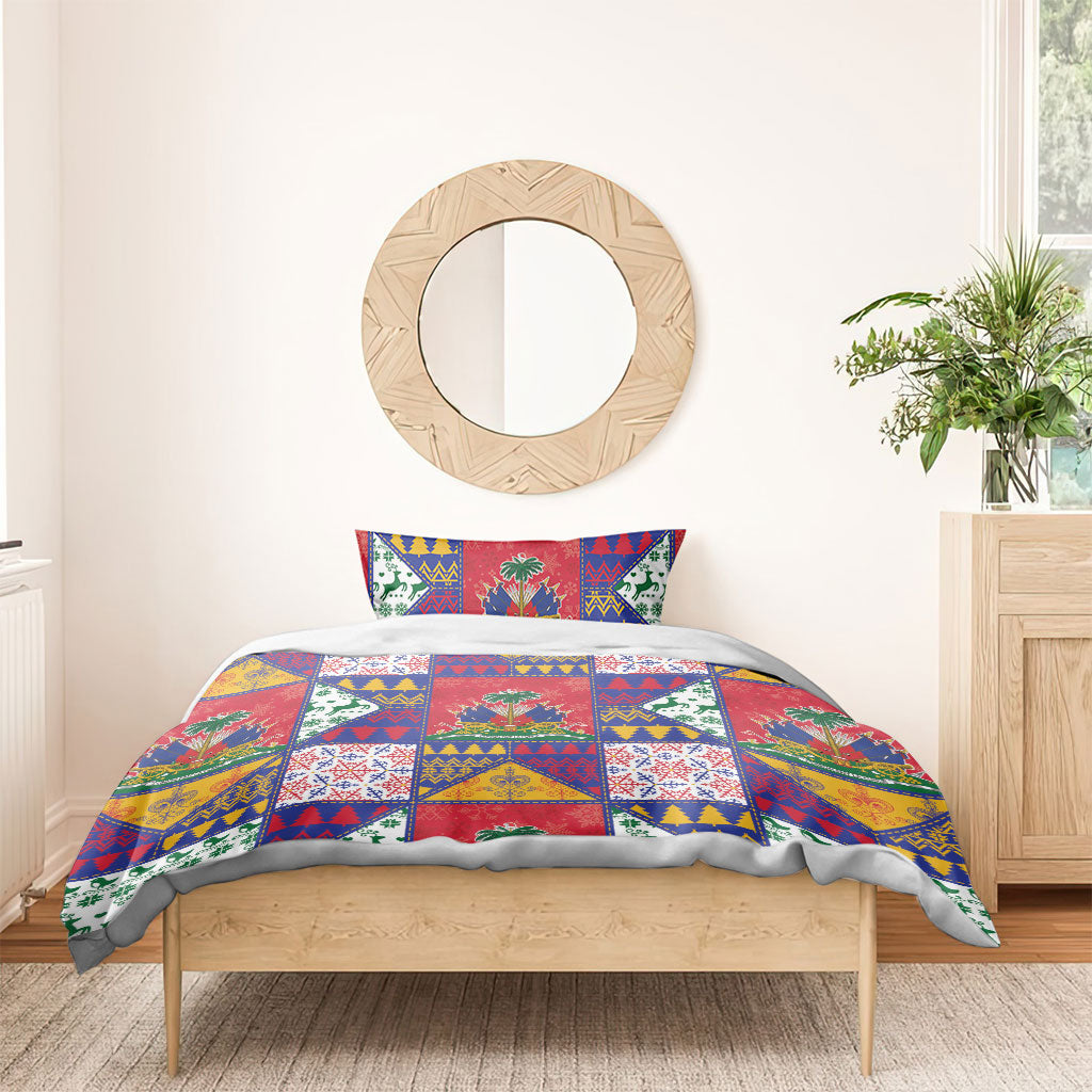 Haiti Christmas Bedding Set Patchwork Style