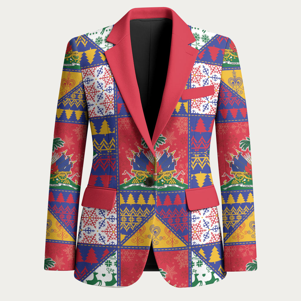 Haiti Christmas Blazer Patchwork Style