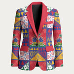 Haiti Christmas Blazer Patchwork Style