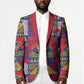 Haiti Christmas Blazer Patchwork Style
