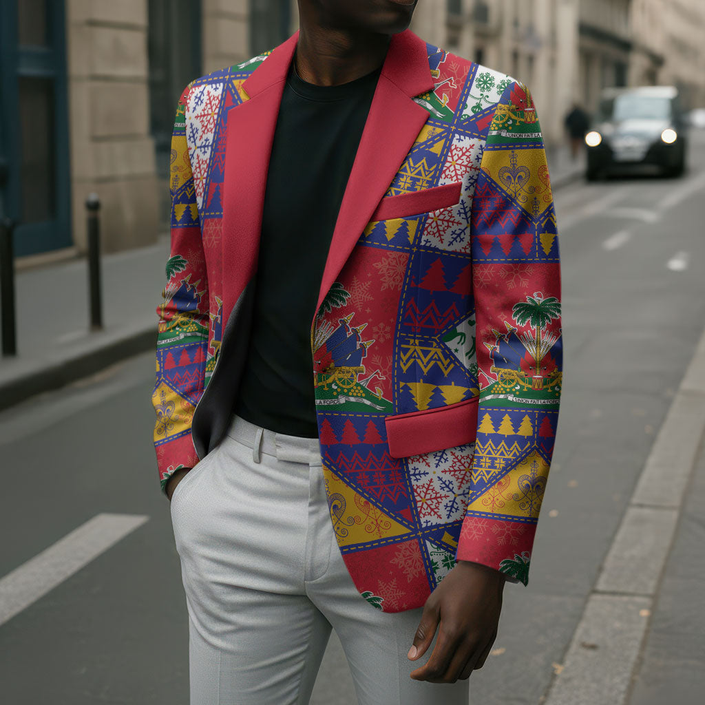 Haiti Christmas Blazer Patchwork Style