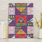 Haiti Christmas Canvas Wall Art Patchwork Style