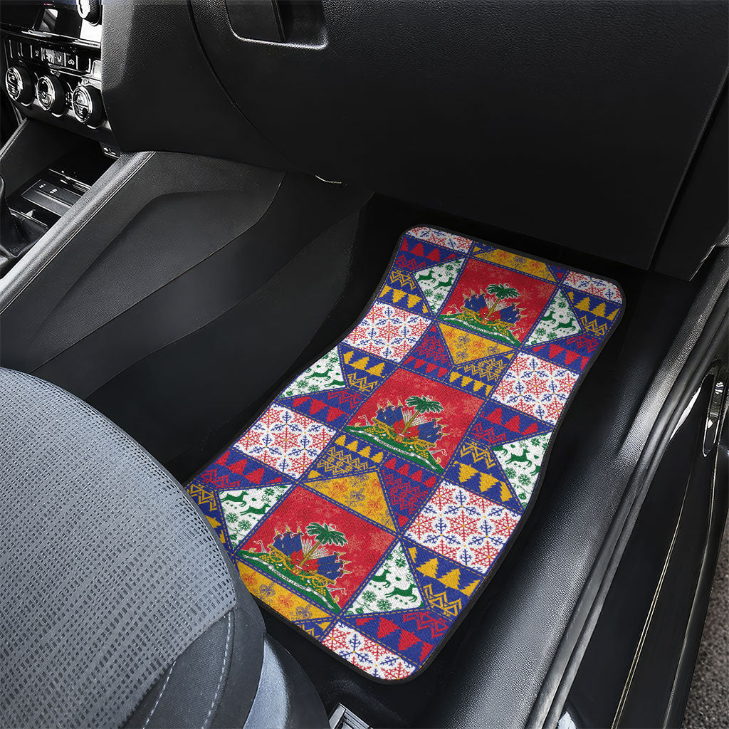 Haiti Christmas Car Mats Patchwork Style