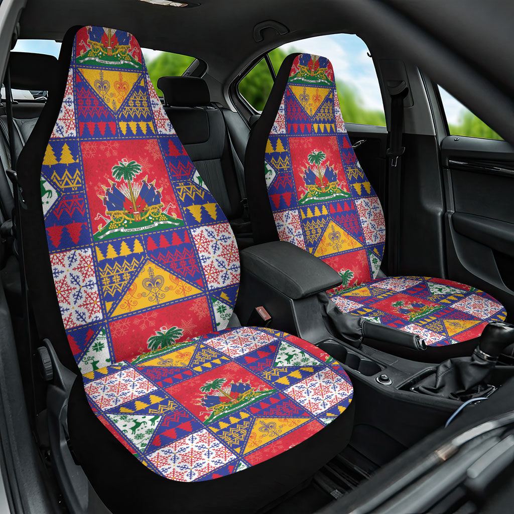 Haiti Christmas Car Seat Cover Patchwork Style
