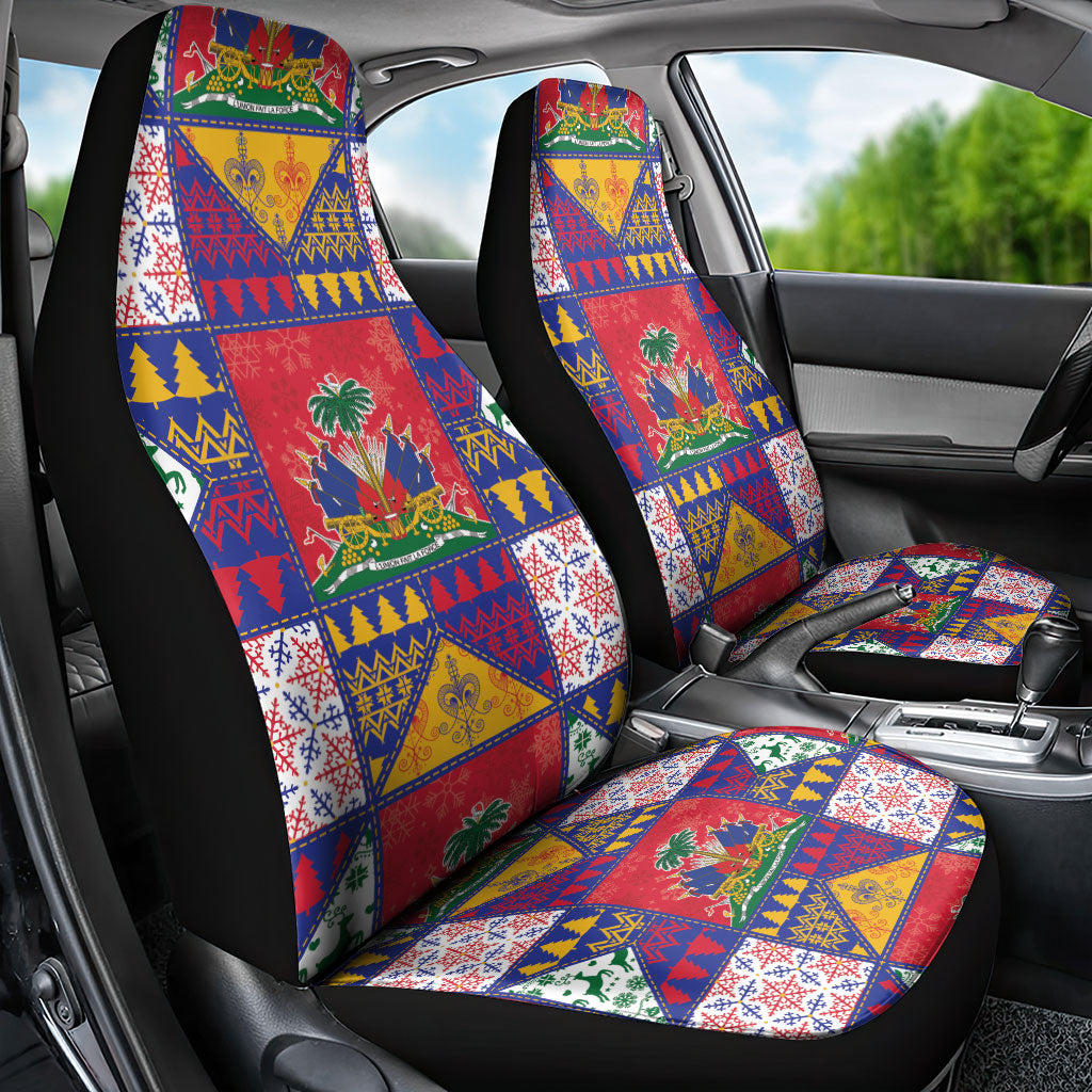 Haiti Christmas Car Seat Cover Patchwork Style