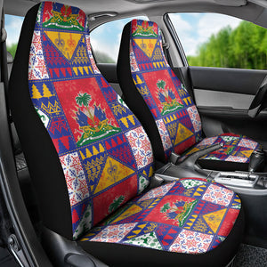 Haiti Christmas Car Seat Cover Patchwork Style