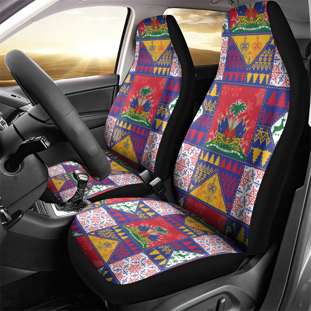 Haiti Christmas Car Seat Cover Patchwork Style