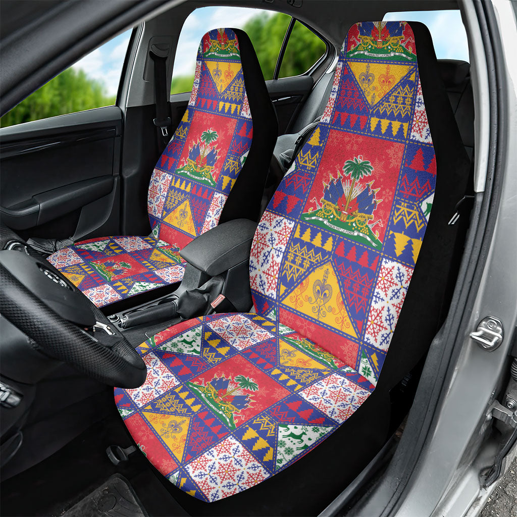 Haiti Christmas Car Seat Cover Patchwork Style