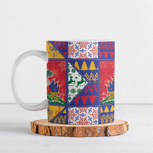 Haiti Christmas Ceramic Mug Patchwork Style