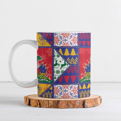 Haiti Christmas Ceramic Mug Patchwork Style