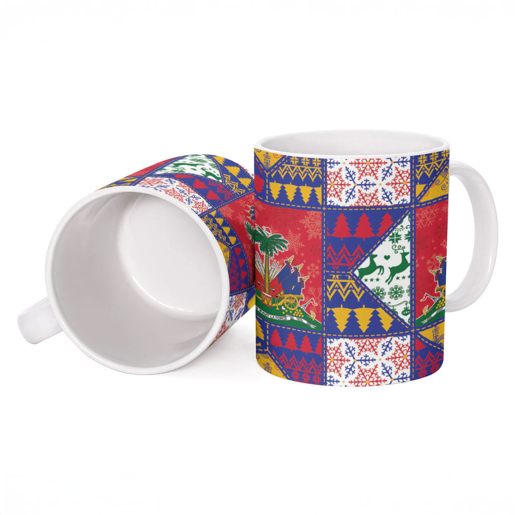 Haiti Christmas Ceramic Mug Patchwork Style