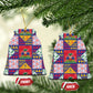 Haiti Christmas Ceramic Ornament Patchwork Style