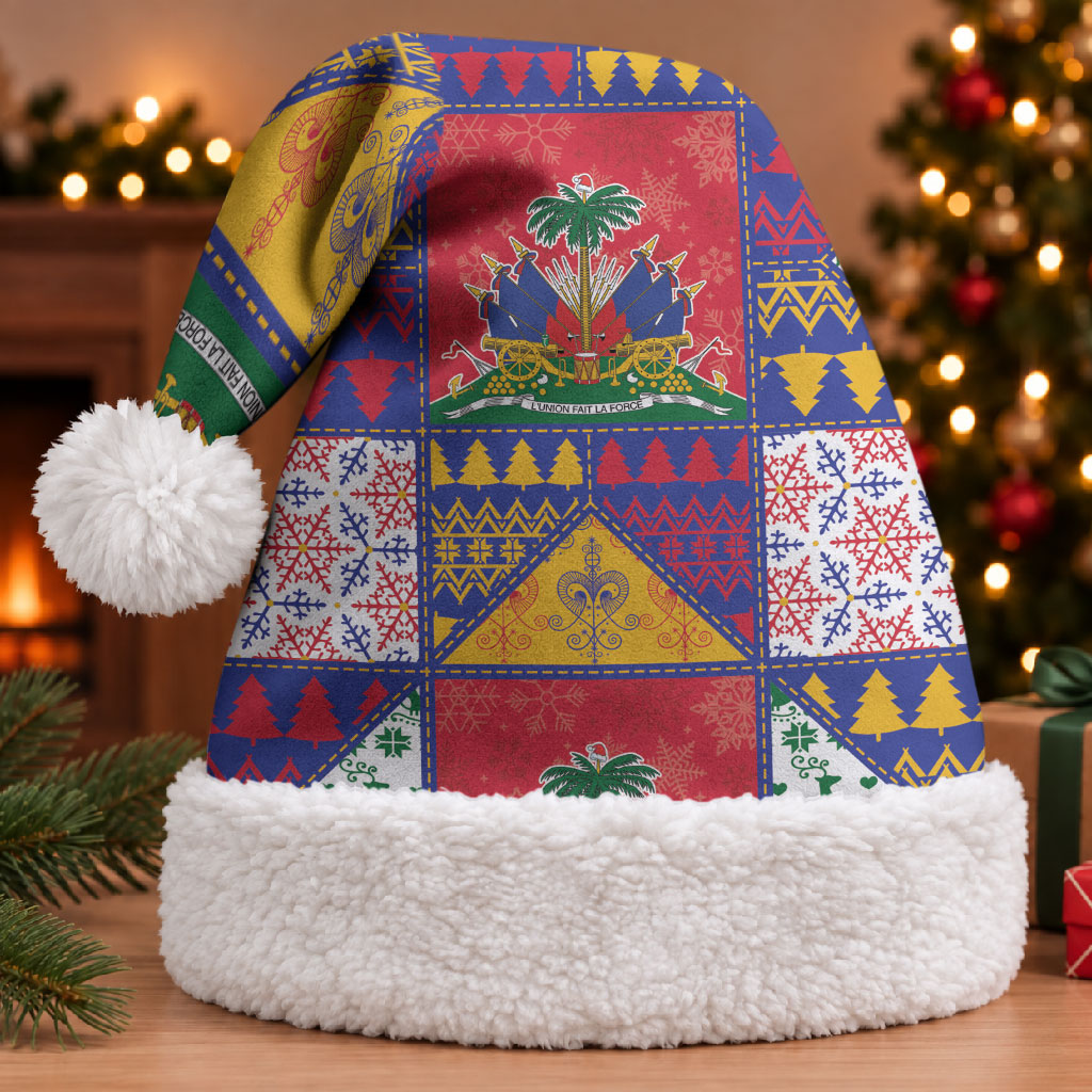 Haiti Christmas Santa Hat Patchwork Style