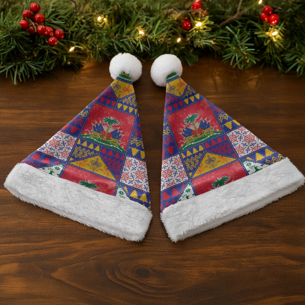 Haiti Christmas Santa Hat Patchwork Style