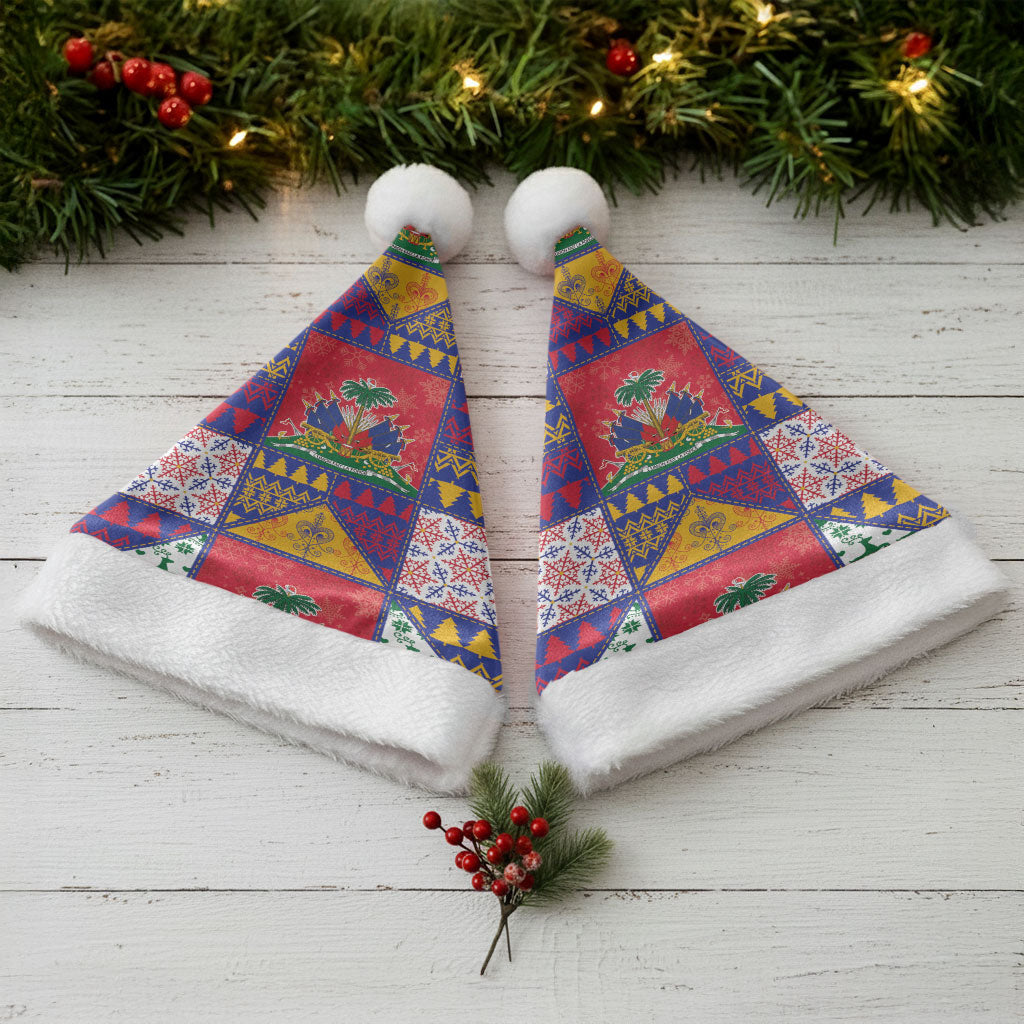 Haiti Christmas Santa Hat Patchwork Style
