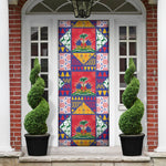 Haiti Christmas Door Cover Patchwork Style