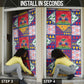Haiti Christmas Door Cover Patchwork Style