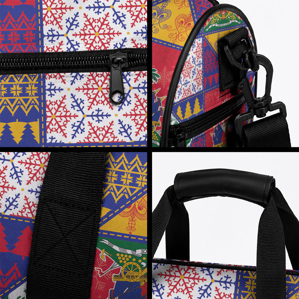 Haiti Christmas Duffle Bag Patchwork Style