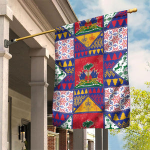 Haiti Christmas Garden Flag Patchwork Style