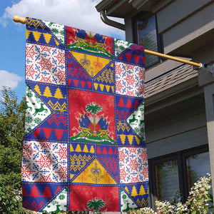 Haiti Christmas Garden Flag Patchwork Style