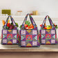 Haiti Christmas Grocery Bag Patchwork Style