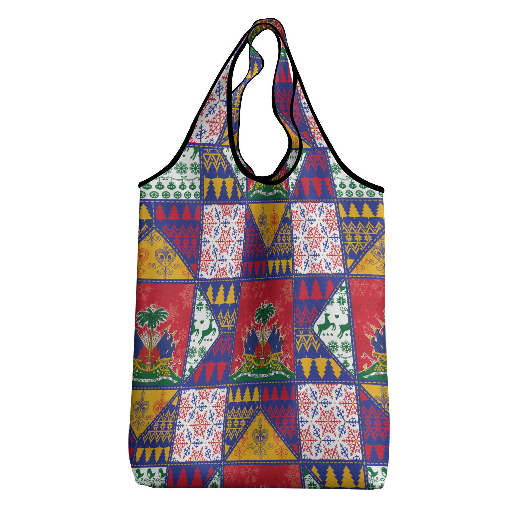 Haiti Christmas Grocery Bag Patchwork Style