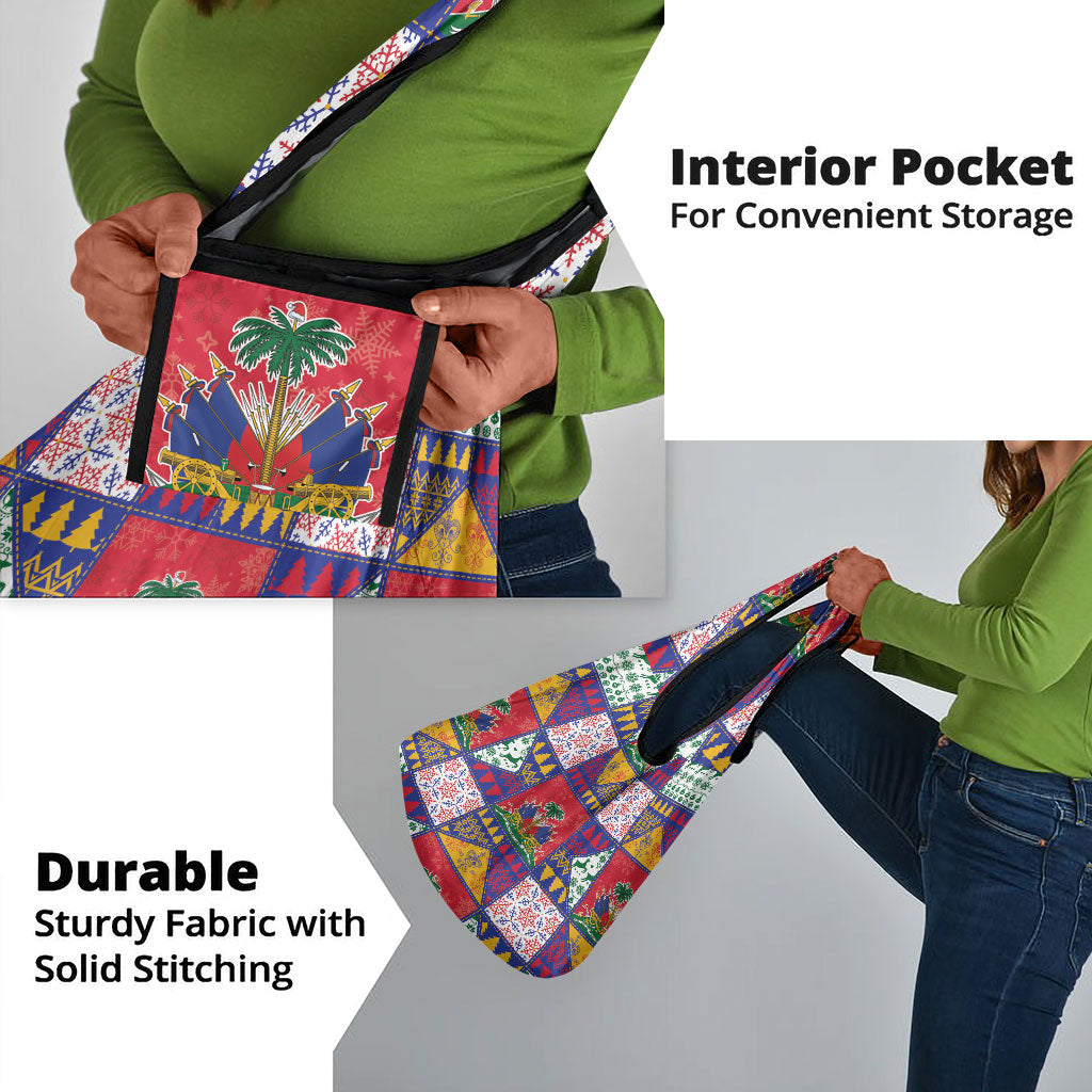 Haiti Christmas Grocery Bag Patchwork Style