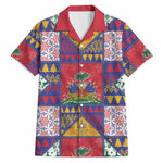 Haiti Christmas Hawaiian Shirt Patchwork Style