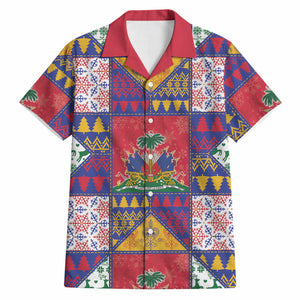 Haiti Christmas Hawaiian Shirt Patchwork Style