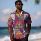 Haiti Christmas Hawaiian Shirt Patchwork Style