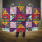 Haiti Christmas Hooded Blanket Patchwork Style