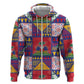 Haiti Christmas Hoodie Patchwork Style